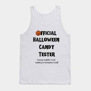 Official Halloween Candy Tester White Tank Top